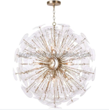 Nordic Modern Gold Orb Round Crystal Pendant Light LED Lamp for Living Room