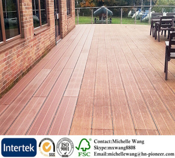 Environmental swimming poor Easy maintenance composite floor deck, wpc floor deck, wood plastic deck