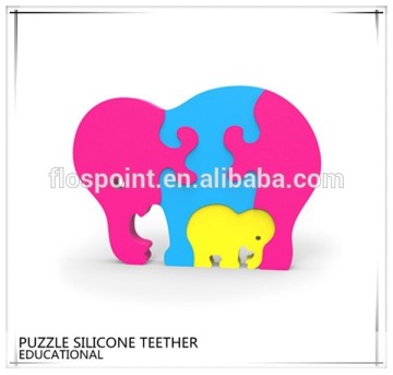 Silicone Puzzle Elephant Best Teethers
