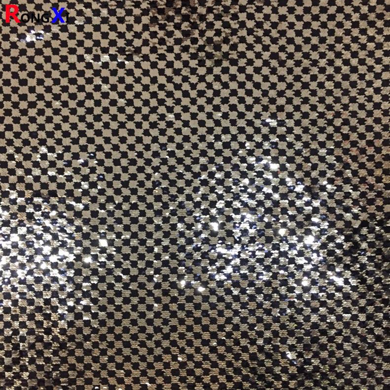 RXF0886 5mm wendbarer Streifen Paillettenstoff