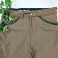 Pantalones de montar para hombres de poliéster elástico marrón de alta calidad