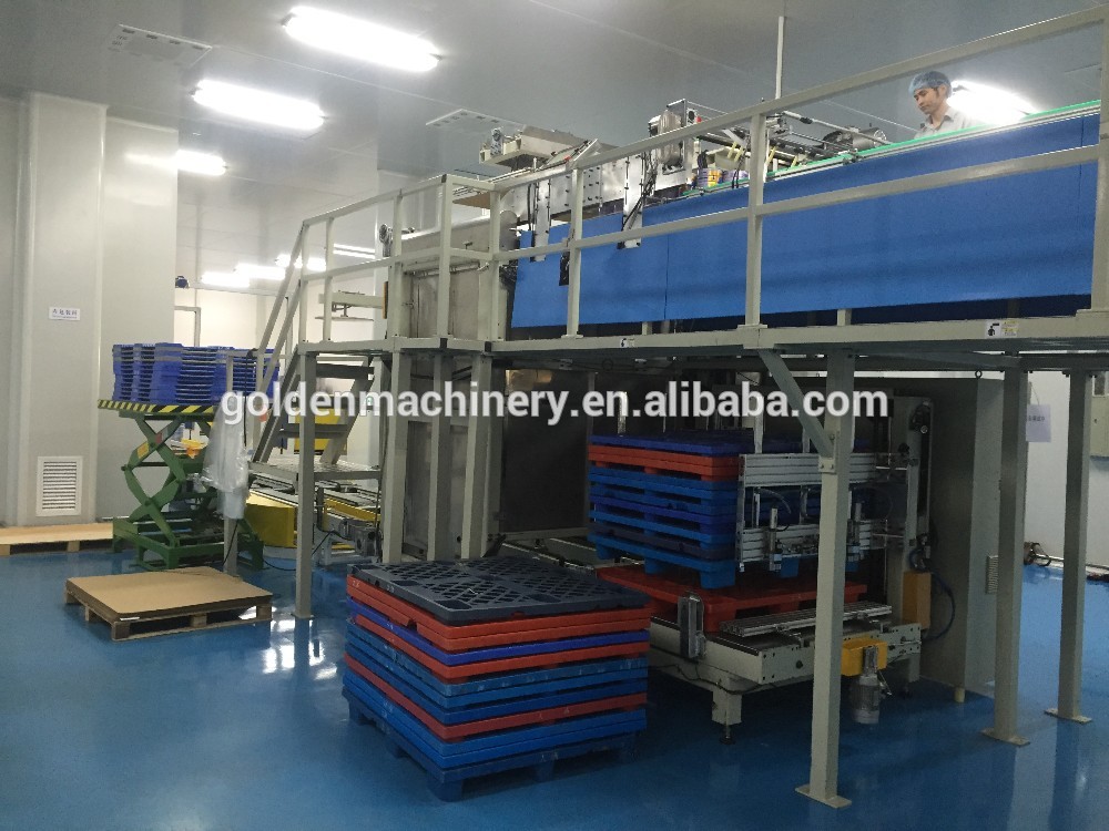 Automatic High-Speed Empty Can palletizer machine for food beverage tin can box stacking
