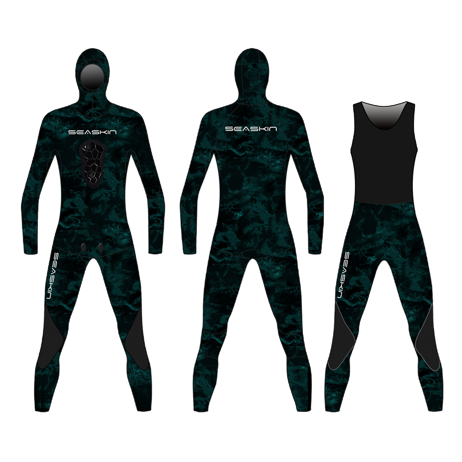 Zeegeacht unisex twee stukken lang John spearfishing wetsuits