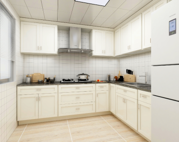 Modern White Kitchen Room Cabinets