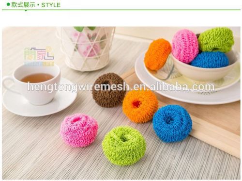 high quality plastic wire mesh scourer from China