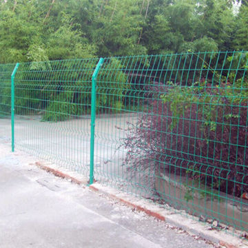 Double-wired edged metal wire fence