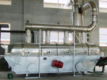 Vibrating fluid bed drier for ammonium sulfate