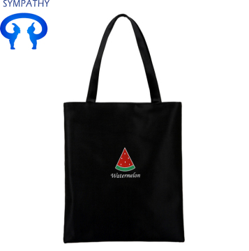 Custom fresh shopping bag white canvas bag