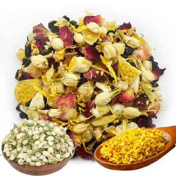 Chinese Factory Produces Osmanthus Jasmine Scented Tea