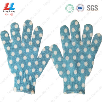 blue exfoliating shower bath gloves benefit wholesale