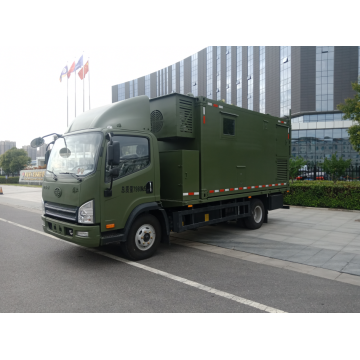 Camión de instrumentos de marca chinesa EV con xerador usado para as operacións de detección de equipos UAV e probas