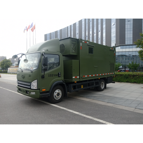 Chinese merkinstrument truck EV met generator die wordt gebruikt voor UAV -apparatuurdetectie en testactiviteiten