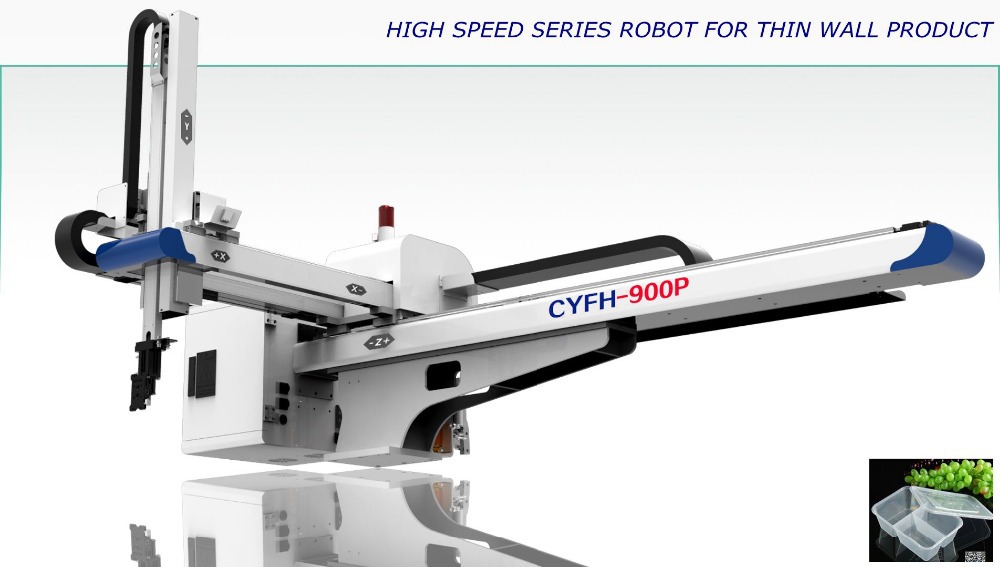3 axis robot arm 1L thin wall plastic containers/container with lid injection thin wall mould picking and placing robot