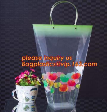 plastic fresh flower vase bags, PP Plastic Packaging Flower Bags/Rose Plastic Bag,