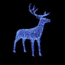 LED Ice Snow Effect Reindeer Christmas Decoration Lights