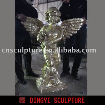 white fiberglass angel statue