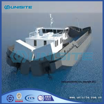 Split hopper barge design