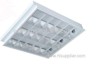 Recessed, Grid Fluorescent Ceiling Light Fixture 