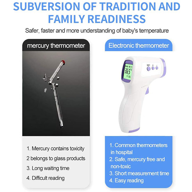 Foarholle thermometer net kontakt ynfraread foar folwoeksenen