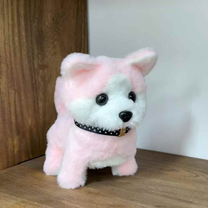 Motion Responsive Spliced Upright Ear Puppy Stuffed Toy