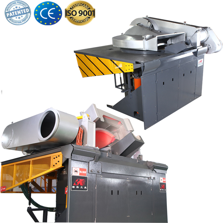 Steel shell metal scrap iron ore melting furnace