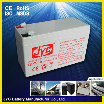 Maintain free sealed lead acid ups battery 12v 7ah