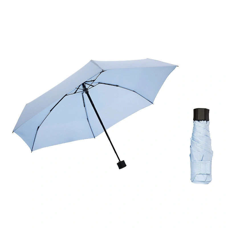 Easy Taken Super Mini 18cm Manual Style 5 Folding Umbrella for Europe Market