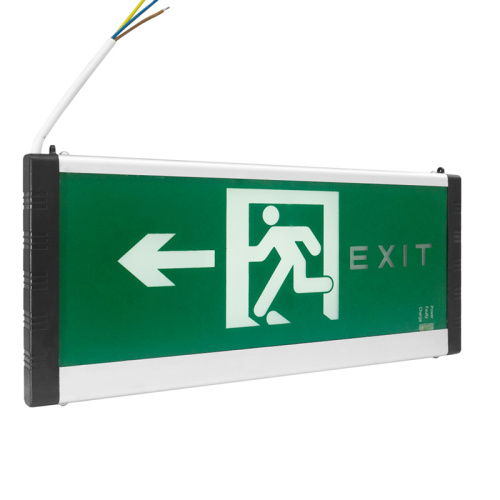 Glass indicator sign with LED