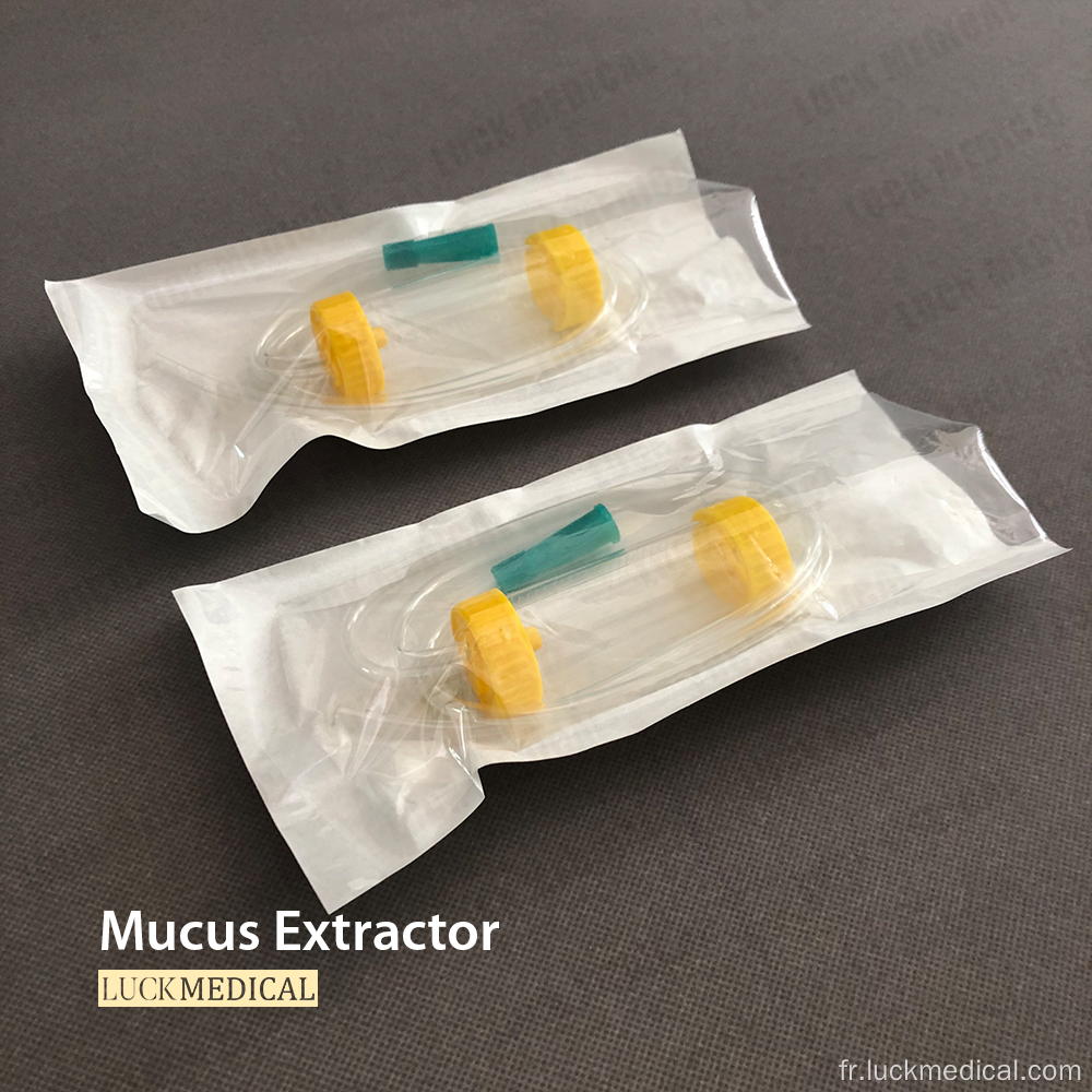 Utilisation médicale extracteur de mucus jetable