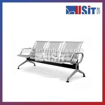 UW-519 steel public waiting bench chair