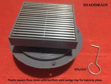 plastic floor drain for balcony plaza