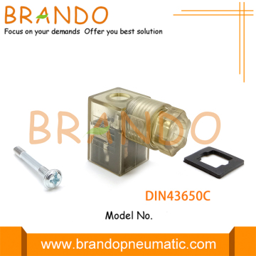 DIN43650C MPM Socket Female Solenoid Valve Coil Connector