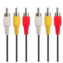 3RCA to 3RCA Male RGB Cable for VCR and DVD
