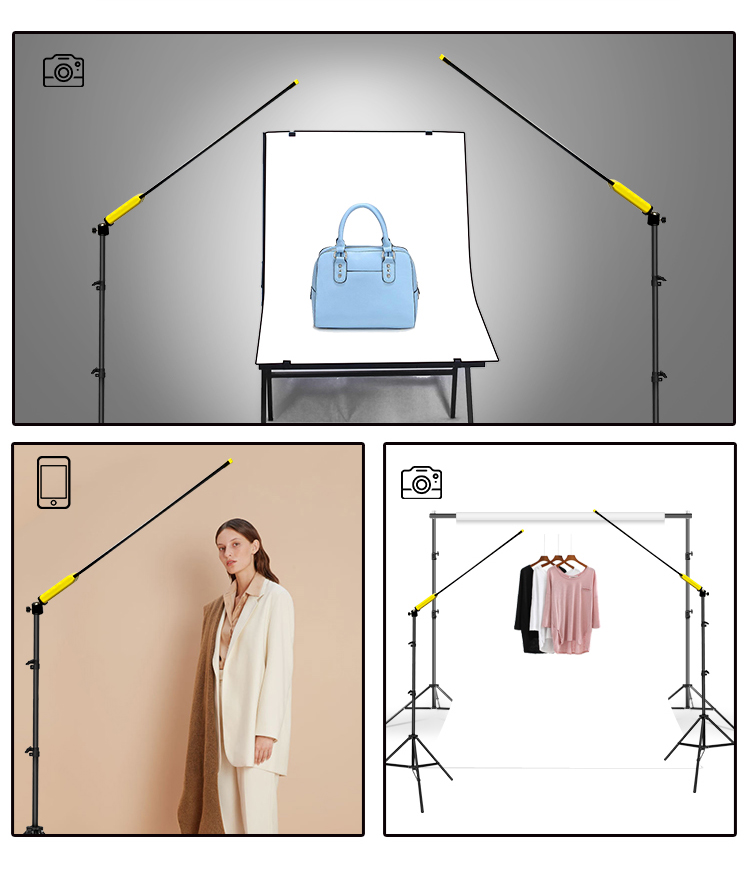 Photo Studio LED video Fill Light Color قابل للتعتيم 3000-5700K سطوع مع حامل ثلاثي القوائم مجموعة إضاءة التصوير الفوتوغرافي لـ YouTube