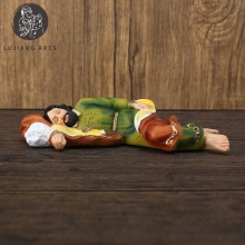 8 Inch Resin Sleeping Joseph Christmas Statue: Festive Holiday Decoration