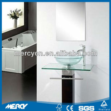 floor standing clear fancy wash basin