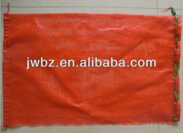 with drawstring PE raschel mesh bag