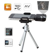 Portable Black 10 Lumens Multi - Media Pico Mini Projector For Ipod, Iphone, Ipad