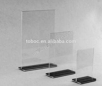 clear elegant acrylic advertisement display stand