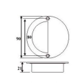 Mobili a forma rotonda in acciaio inox mobili nascosti a filo