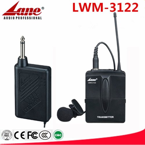 Lane ultra-lightweight and pocket-sized portable VHF wireless microphone LWM-3122