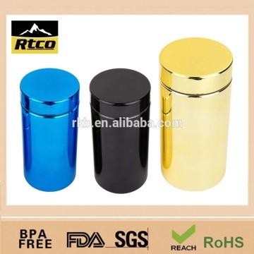 13oz/380ml HDPE blue Chromed nutrition Plating bottle