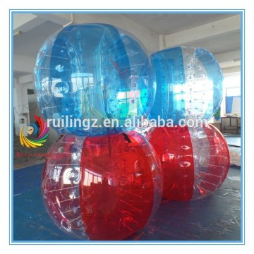 Ruilin big discount human size inflatable bumper balls,TPU/PVC inflatable soccer balls