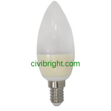 C37candle LED  bulb china   ceramic tailed  bulbs