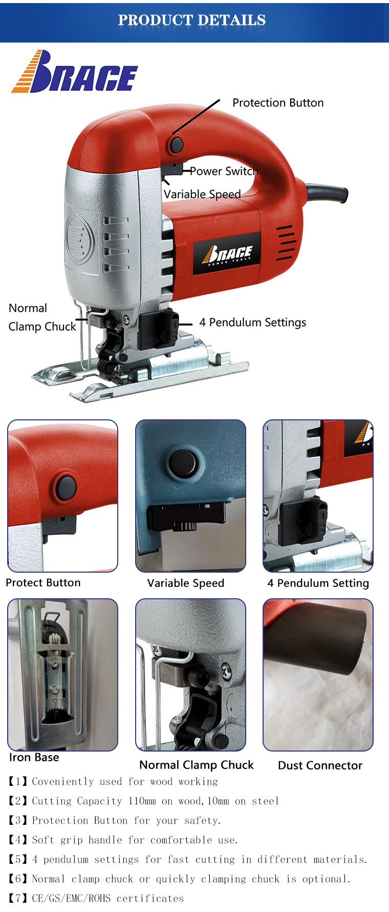 Jig Saw Specifications