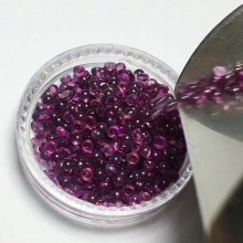 Natural Round Shaped Cut Magnesium Aluminum Purple Garnet