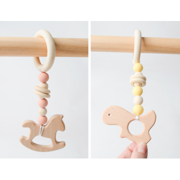 Toys de dentition en bois naturel