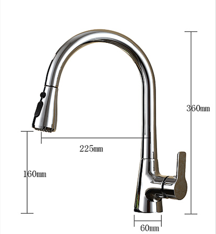 Polished Chrome Kitchen Faucet Size Polished Chrome Kitchen Faucet Size