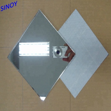 Rigid 3~6mm frameless safety mirror with vinyl back