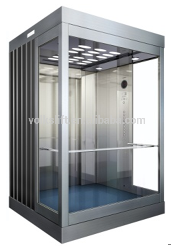 Volkslift Half Wall Glass Panorama Elevator Lift Sino-Germany Joint Venture